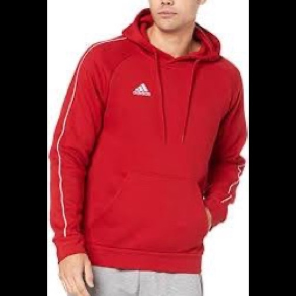Adidas Men's Red Pullover Hoodie, Size S - Picture 1 of 3